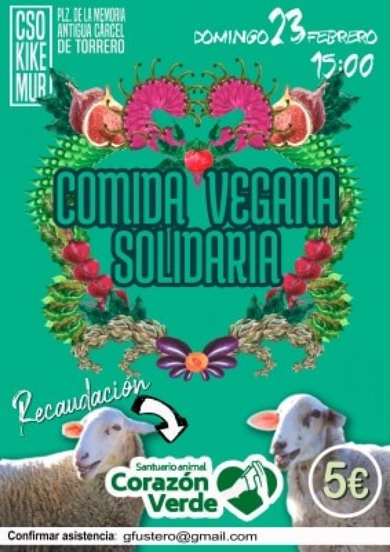 Comida solidaria en Zaragoza